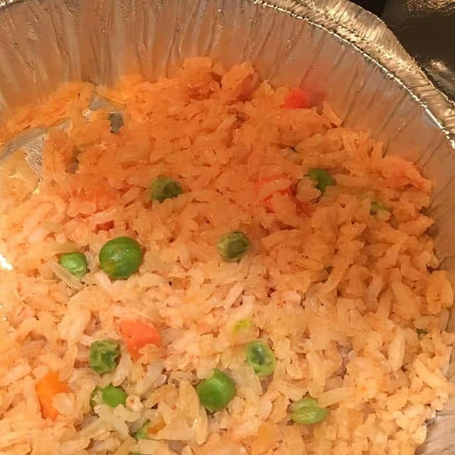 Rice and Refried Beans.