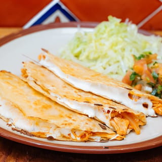 Tinga de Pollo (Shredded Spicy Chicken Breast) Quesadilla