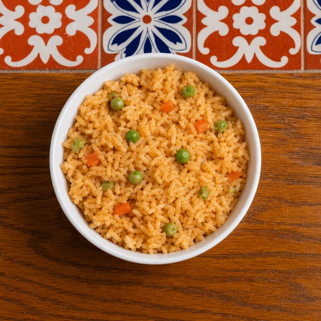 Rice and Refried Beans.