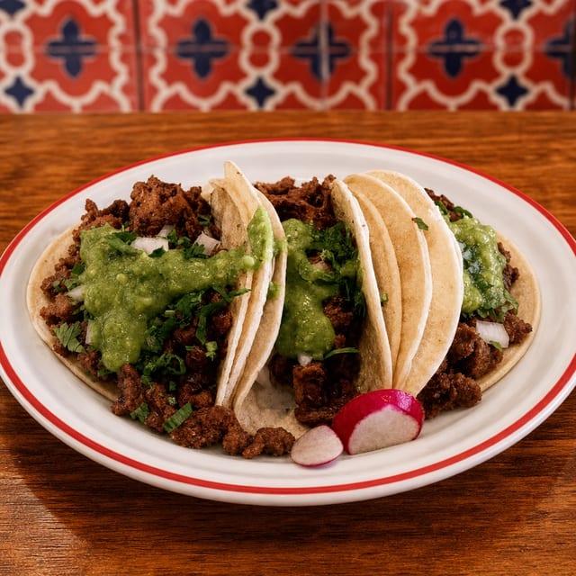 Bistec Asado Tacos.
