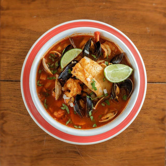 Sopa de Mariscos (Spicy Seafood Soup).